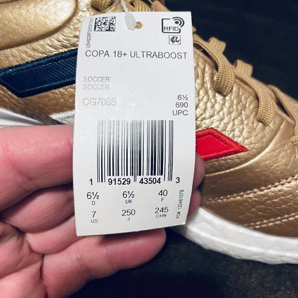New Adidas Ultraboost KITH COPA mundial 18 leather Golden Goal Pack 7 Mens